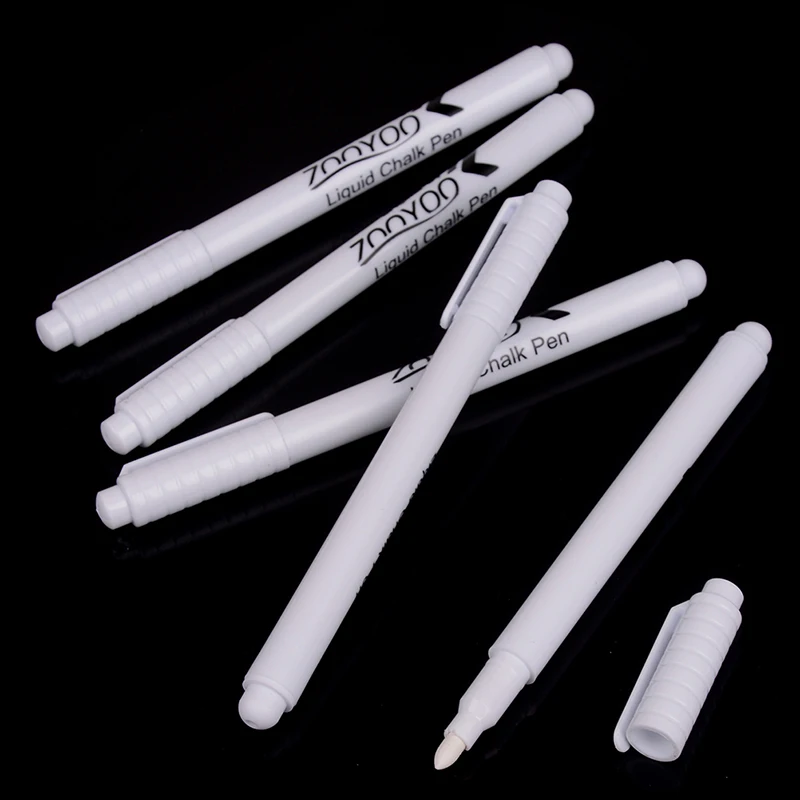 NEW 13.5cm 3Pcs White Liquid Chalk Pen Marker Chalkboard Blackboard Liquid Ink Pen Used On Chalkboard Window Erasable