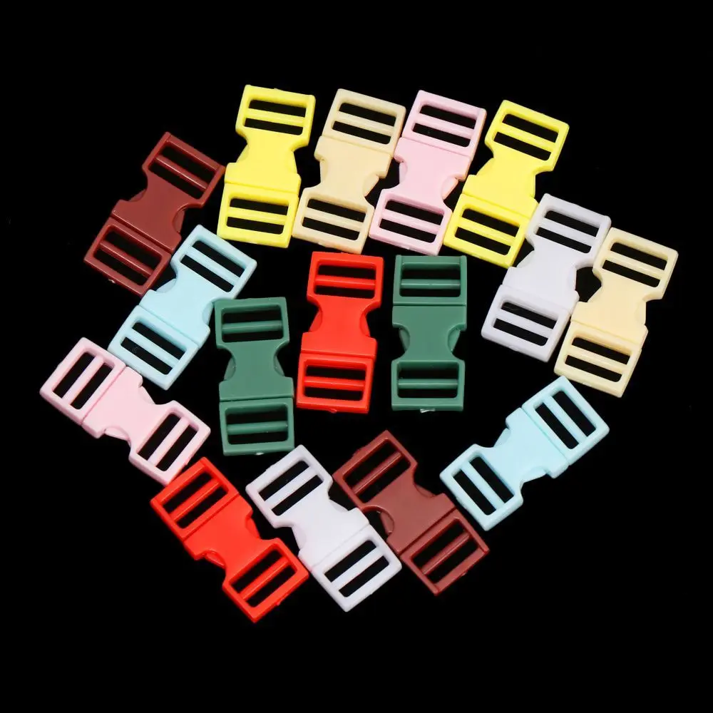 10 Pcs 6mm Plastic Mini Buckle DIY Doll Bag Handmade Backpack Button Bracelet Strap Buckle Dollhouse Tiny Camping Asseccories