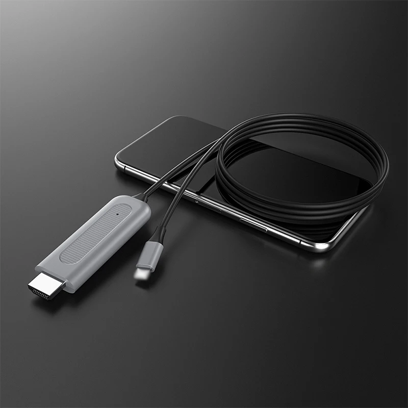 2Meters Lightning to HDMI-compatible Cable OTG Data Sync External Connector for iPhone XS MAX iPad Pro