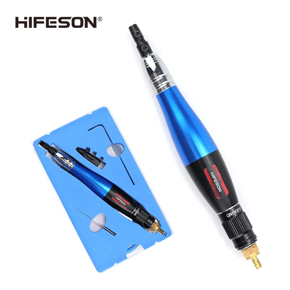 

HIFESON High Quality 09E Reciprocating Ultrasonic Pneumatic File Turbine Structure Polishing Polisher File Machine 3MM Chuck