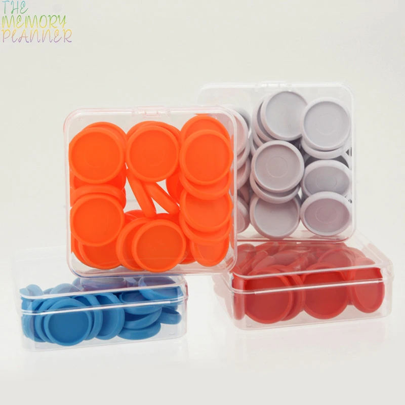 Binding Discs 30/50pcs Colorful Notebook Mushroom Hole Button Plastic Accessories Disc Buckle Book Binding Discs