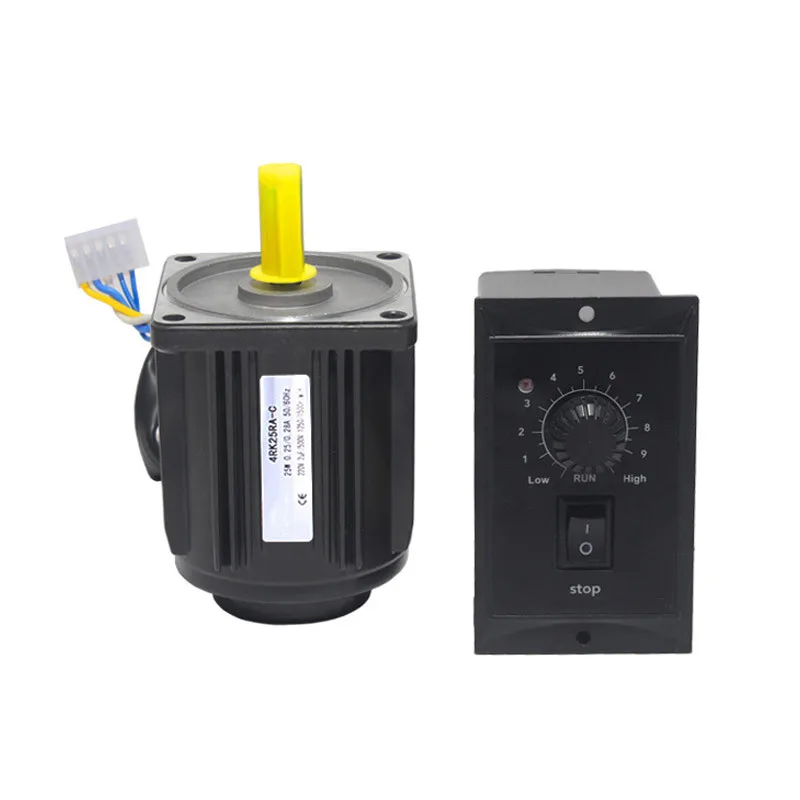 AC 220V Geared Motor 15W 1250RPM High Speed, Reduction Gearmotor with Optical Axis & Speed Controller,J17181