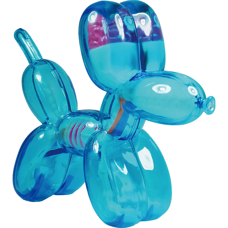 Blue Balloon Dog 4D Master Artist Jason Freeny assembled mini transparent perspective bone anatomy