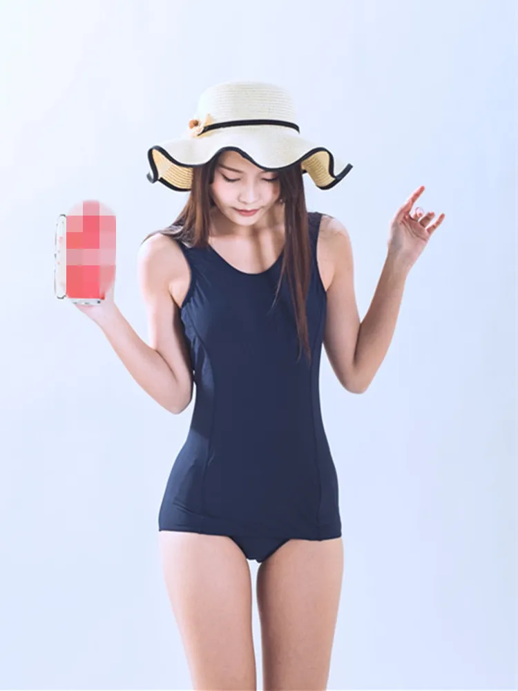 Japanese School Girl Swimwear K-On Chu-2 Byo etc swimsuit women one piece swimsuit Chest Pad