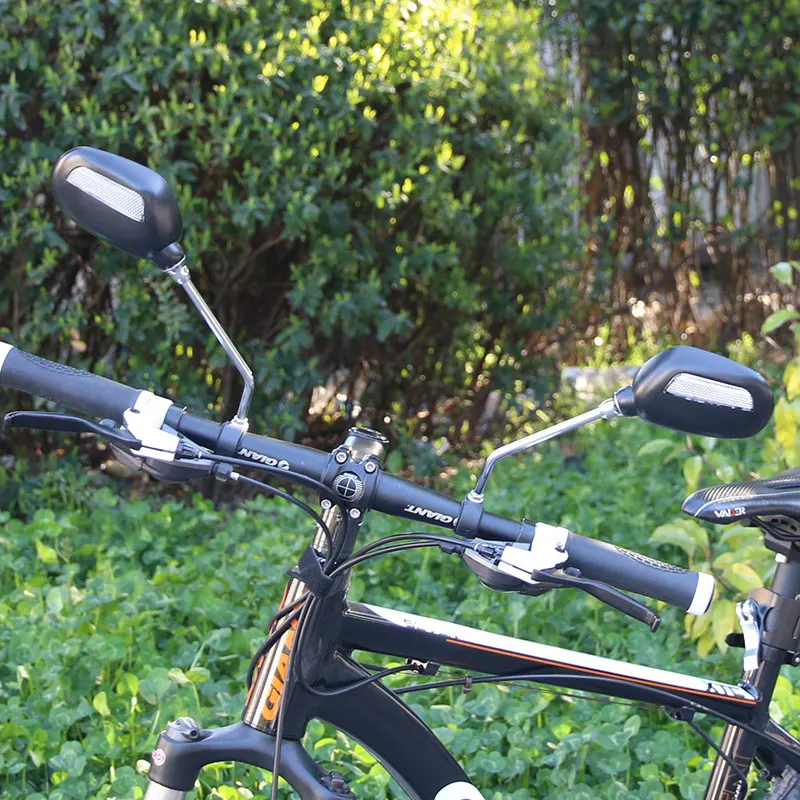 Deemount 1 Paar Fahrrad Rückspiegel Fahrrad Radfahren Weitwinkel Visier Reflektor Winkel einstellbar links rechts Spiegel