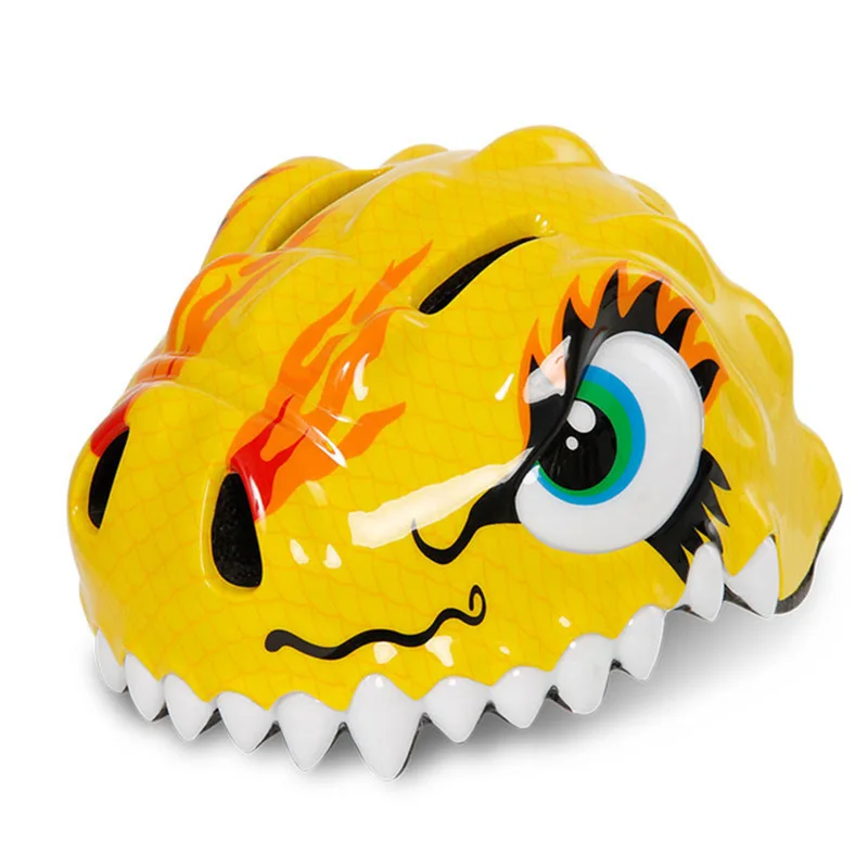 Child Kids Bicycle Helmet Dinosaur Shape Safety Cycling MTB Road Bike Ultralight Helmet Outdoor Riding Head Protect Cap BC0396