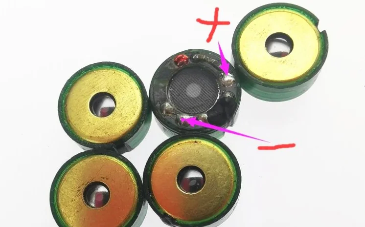 Unidade de alto-falante de titânio de 10mm, bom meio e alta frequência, espessura de 4.7mm