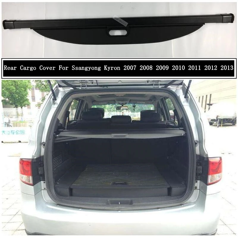 

Rear Cargo Cover For Ssangyong Kyron 2007 2008 2009 2010 2011 2012 2013 Privacy Trunk Screen Security Shield Shade Accessories