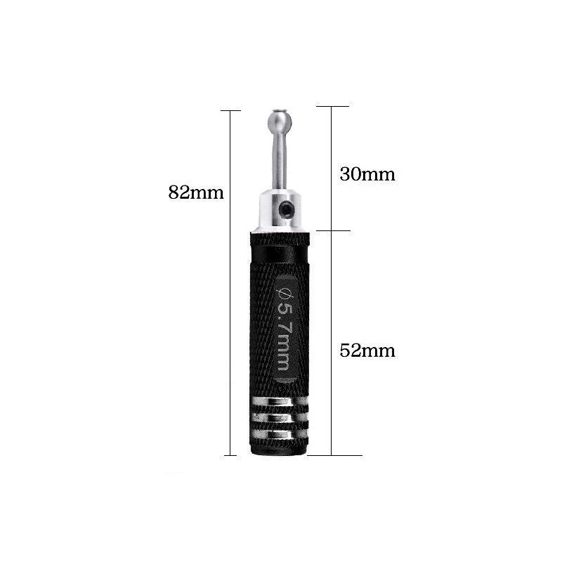 RC 모델 자동차 도구에 대 한 4pcs 철강 4.0/4.7/5.7/6.7mm 볼 헤드 리머 드라이버 수리 도구 키트