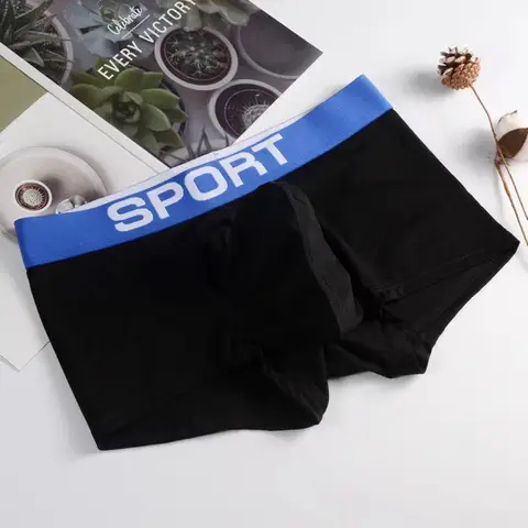 Underkläder för män Sexiga boxershorts i ekologisk bomull Herrkalsonger Mjuka kalsonger för pojkar Herr Freegun U Konvex Elefantnäsa 6 best sales Boxer STV - №6