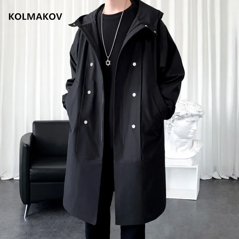 

2023 new arrival spring men jacket fashion coat trench coat, autumn mens casual long style Windbreaker jackets full size M-3XL