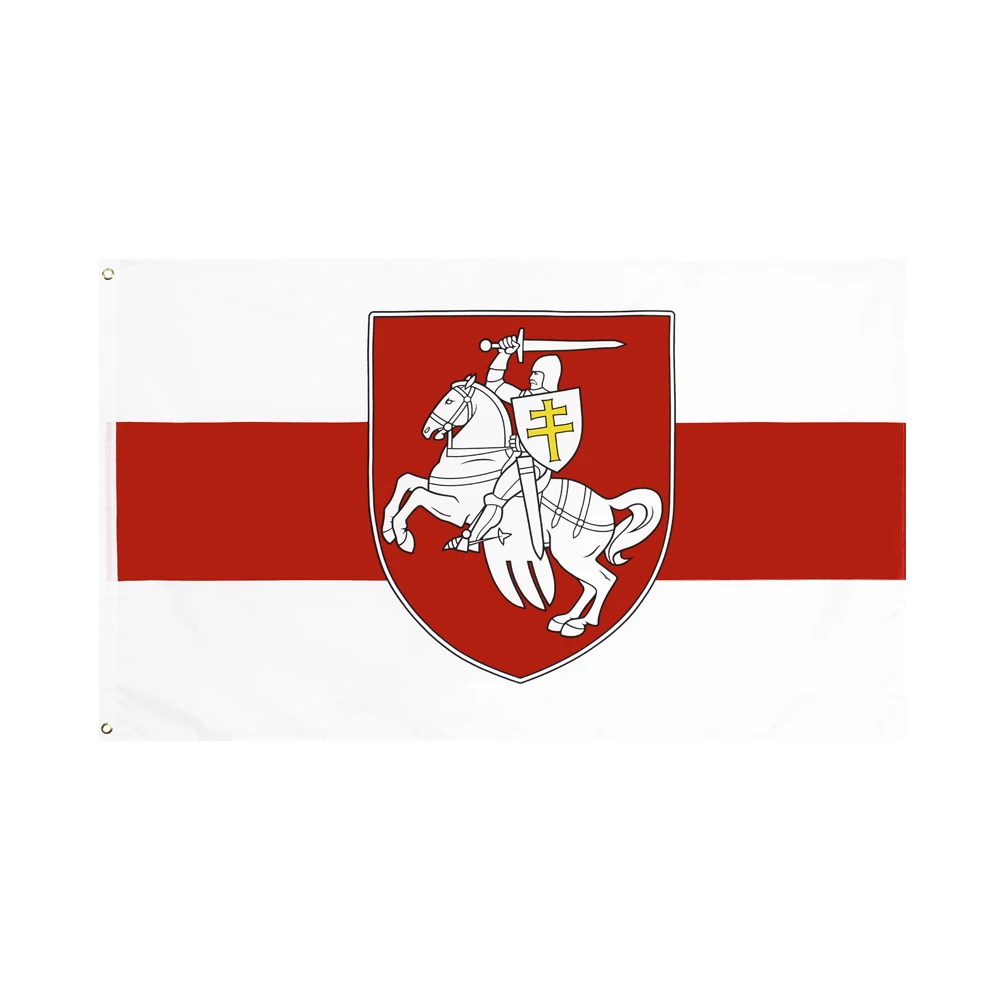 wholesale Belarus White Knight Pagonya 3x5Ft/90x150cm Flag