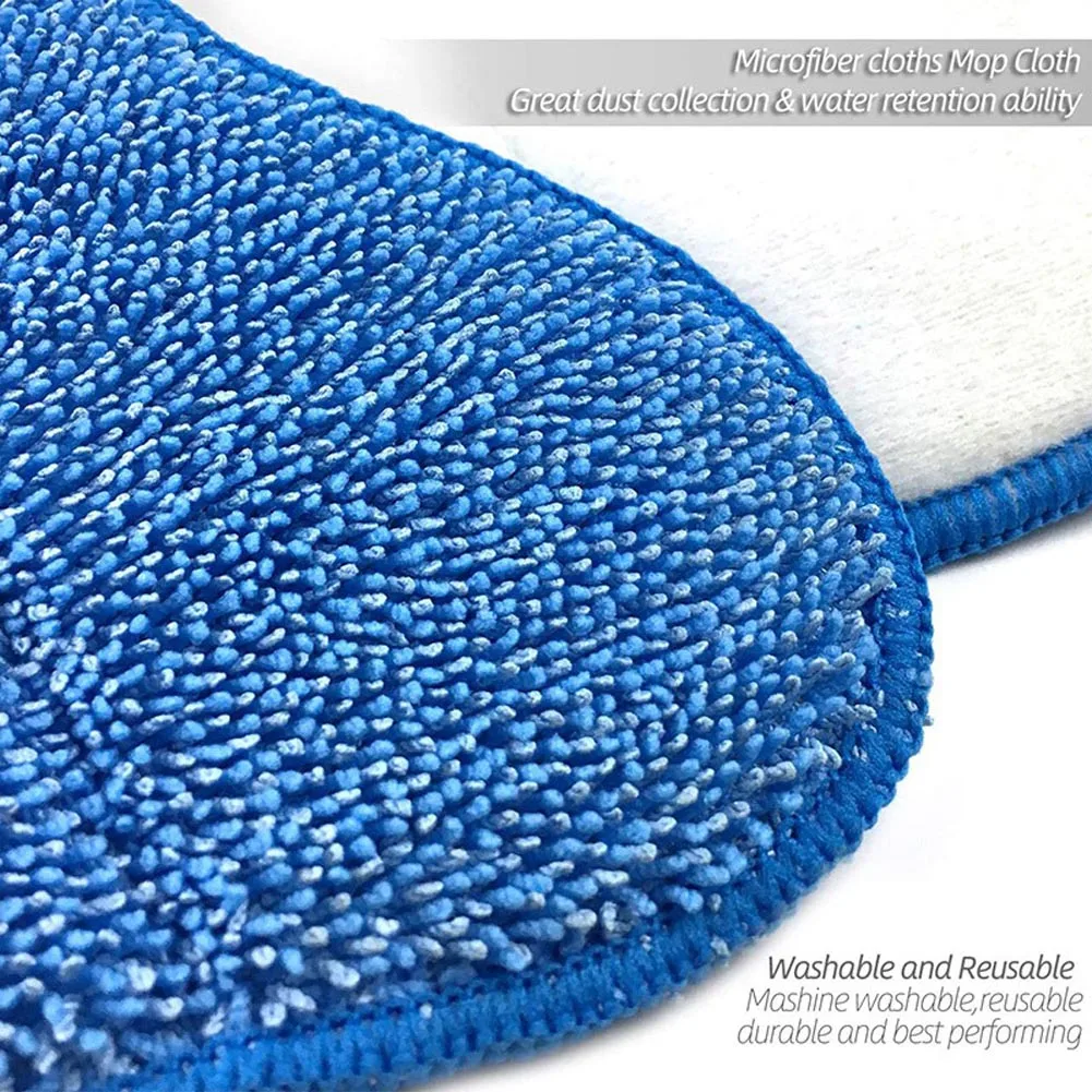 1pcs Washable VAX S86-SF-CC Blue Steam Mop Cleaning Triangle Pads Replacement Microfibre Cloth Cover Mopping Pads