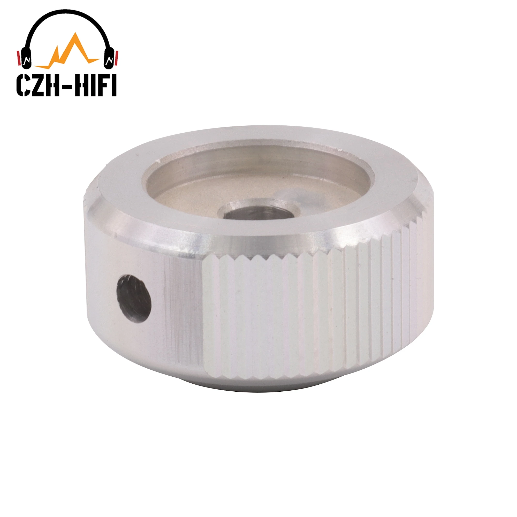 1pc 30x16mm CNC Machined Solid Aluminum Volume Control Knob Button ON for CD Player Amplifier DAC Radio Speaker Potentiometer