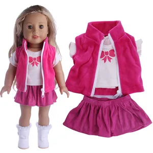 American Reborn Baby Doll Conjunto de Roupas, Nenuco Nossa Geração, Girl's DIY Brinquedos Presente, Boneca Acessórios, 43cm, 18in 9 principais vendas roupas de nenuco - №7