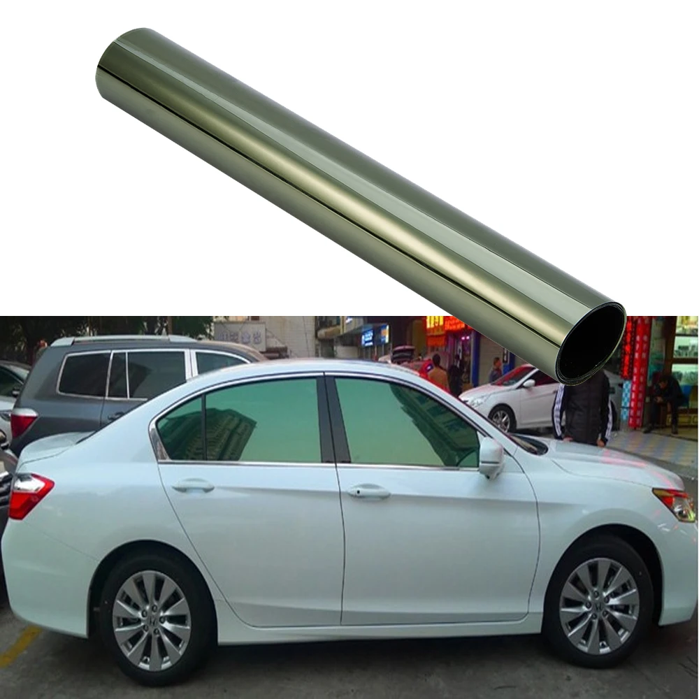 Car Side Window Tint Film Green 50/100*300cm VLT18% Sun Protection Car Sticker Heat Insulation Protection UV Tinting Foil