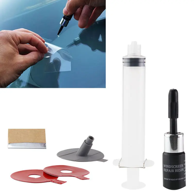 DIY Windshield Repair Kit Invisible Repair Laminated Glass Windows Strongly Permeable Hermetic Bonding Auto Repair Tool Set