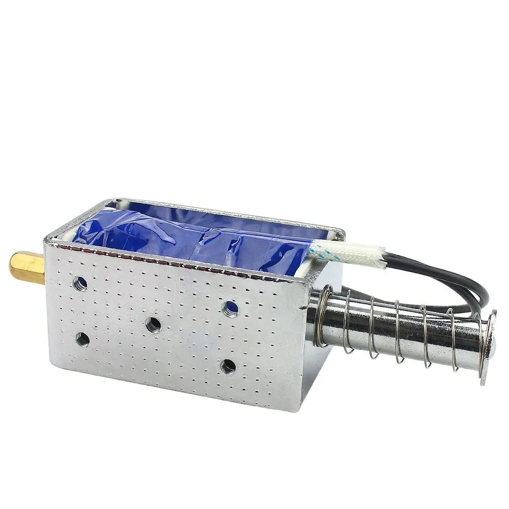 LY-1264B DC Powerful Push Pull Electromagnet 12v24v Solenoid Stroke 30mm Magnetic Coil Electric Telescopic Magnet