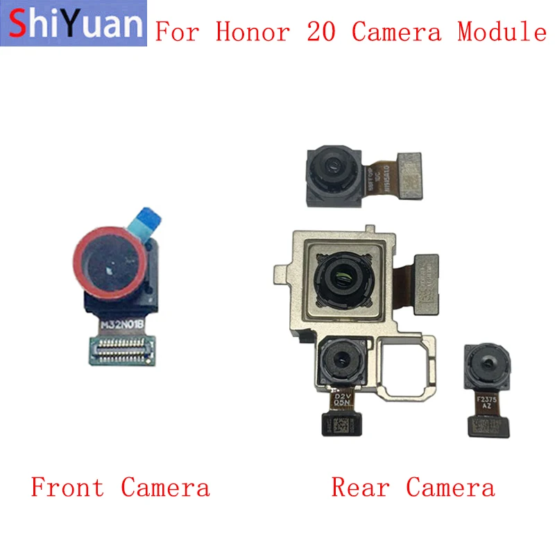 Back Rear Front Camera Flex Cable For Honor 20 YAL-L21 Wide Angle Main Camera Module Repair Replacement Parts