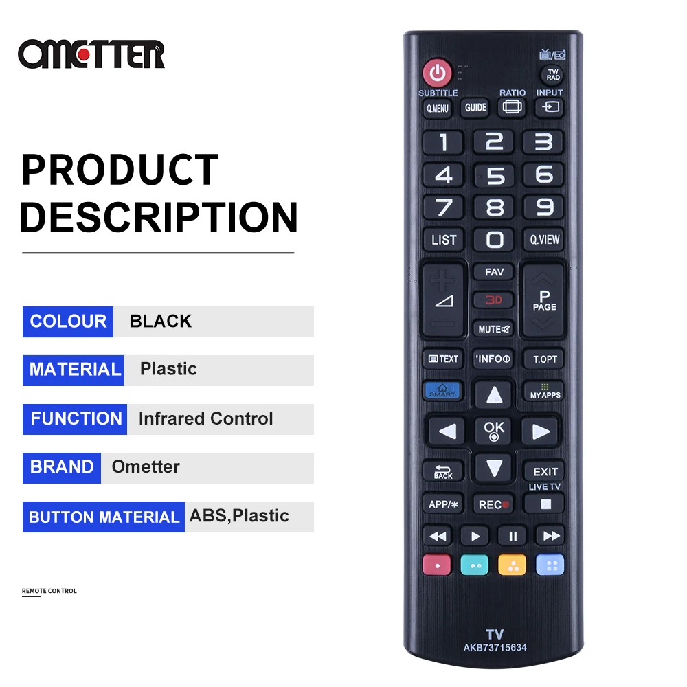 Пульт дистанционного управления для ЖК-телевизора LG AKB75095307 AKB75095308 AKB75095330 AKB75375604 AKB73715682 AKB75055702 AKB74475411