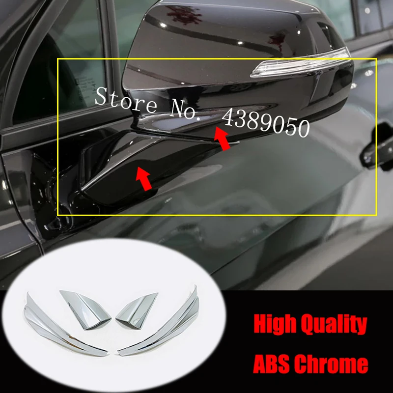 

For Chevrolet Blazer 2019 2020 ABS Chrome Car Accessories Car Rearview Mirror Decorative Strip Cover Strip Car Sticker 4pcs