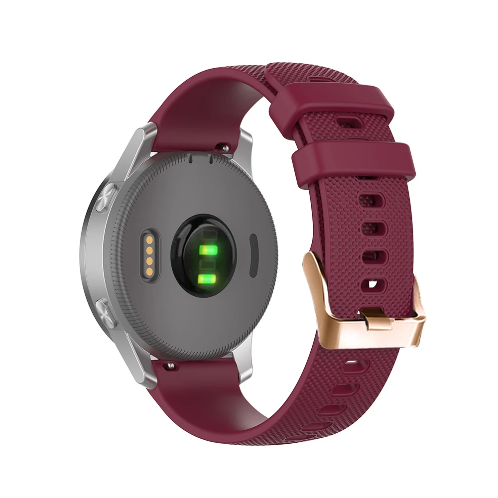 Rose Gold Buckle Silicone Watchband for Garmin