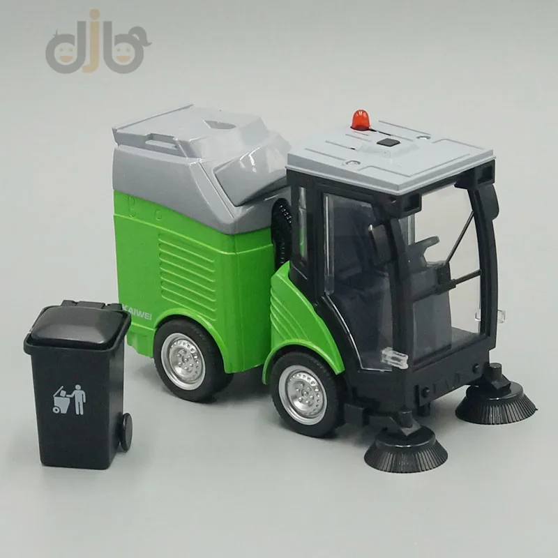 

Diecast Model Toy City Sweeper Garbage Cleaning Truck With Sound & Light