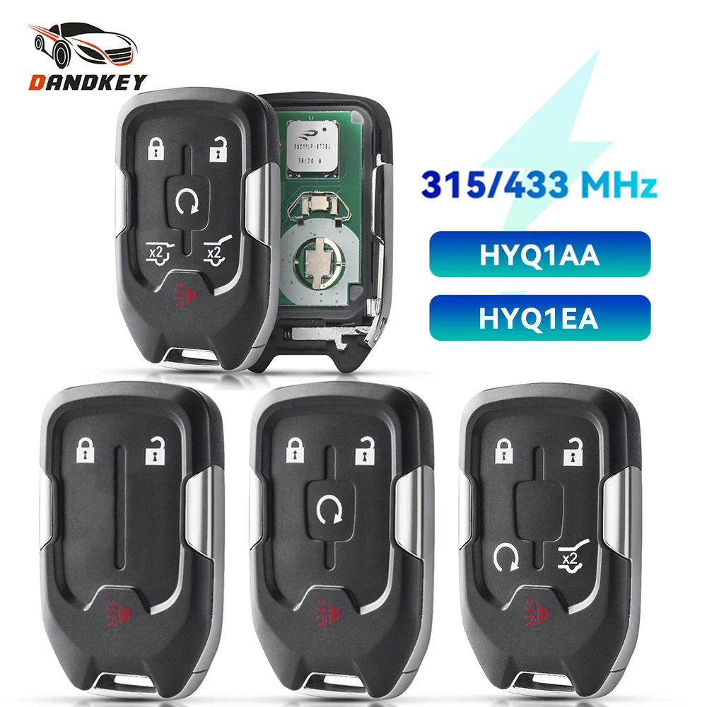 

Dandkey For Chevrolet Tahoe Silverado Suburban GMC Terrain Acadia YUKON XL Sierra 315 433 MHz HYQ1AA HYQ1EA Smart Car Remote Key