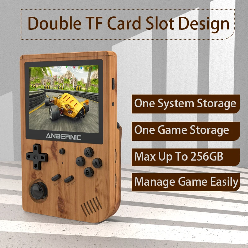 RG351V anberonic يده لعبة لاعب ريترو لعبة وحدة التحكم RK3326 واي فاي على الانترنت IPS شاشة المحمولة Opendingux لعبة Consola