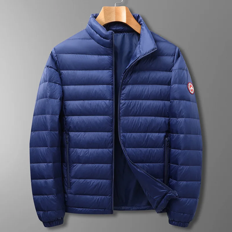 2022 winter neue produkte männer plus größe leichte daunen jacke männer Mode Warme Stehkragen Unten Jacke XL 6XL 7XL