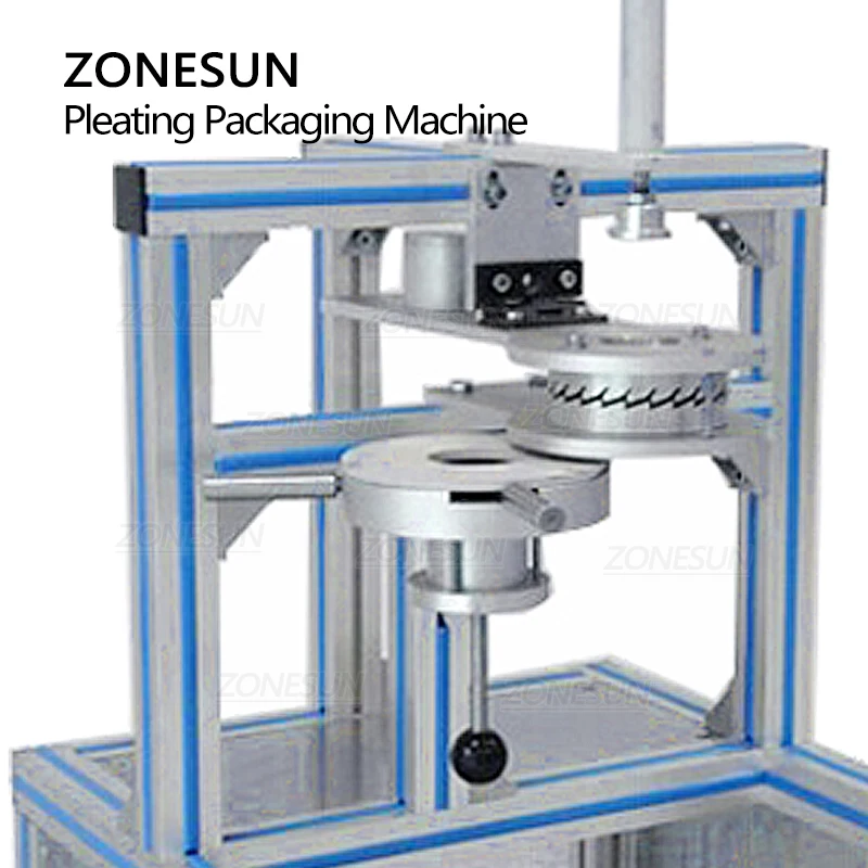 ZONESUN Manual Round Sphere Hotel Soap Pleated Wrapping Machine ZS-PK940 Toilet Block Pleating Packaging Machine