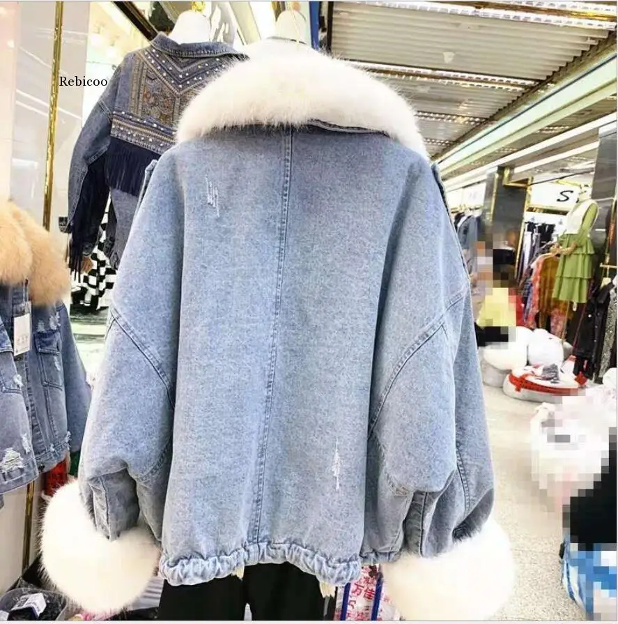 Parka acolchada de lana de longitud media para mujer, abrigo cálido, chaqueta cortavientos, talla grande, rosa, azul, Invierno