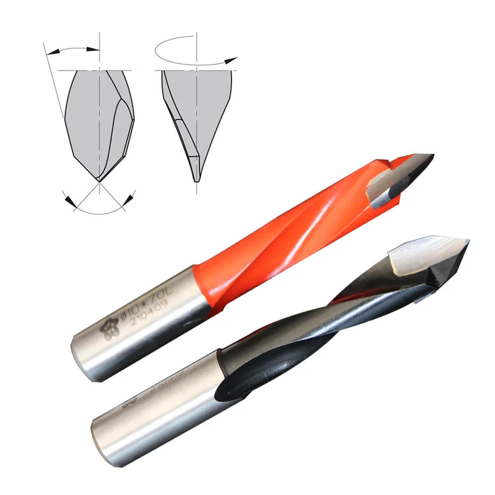 

3mm-15mm Solid Carbide Alloy Through Hole Drilling Bit Woodworking Dowel bit Holder For Wood Furniture Making Hole Boring