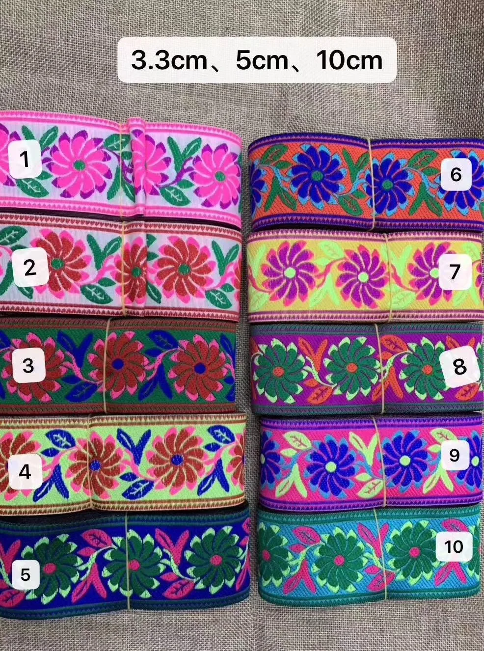 10cm ethnic style jacquard webbing,QC0417S