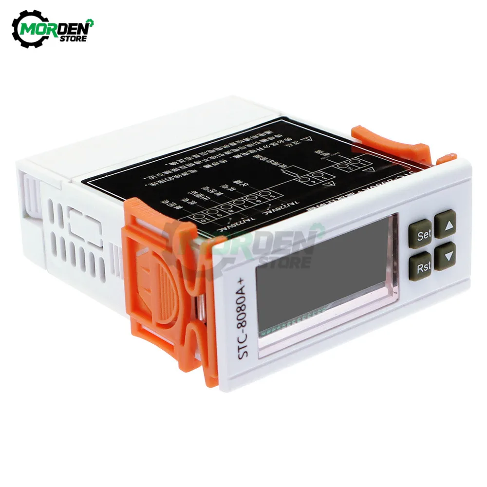 AC110-220V DC12/24V STC-8080A+ Refrigerator Thermostat Temperature Controller Refrigeration Defrost Timer Single Probe