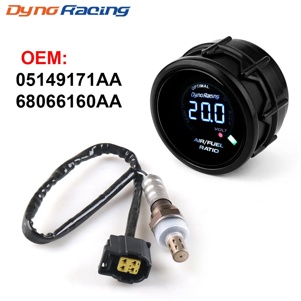 

Dynoracing 52mm Digital Air Fuel Ratio Gauge Narrowband O2 Oxygen Sensor 05149171AA 68066160AA For Chrysler 2004-2014