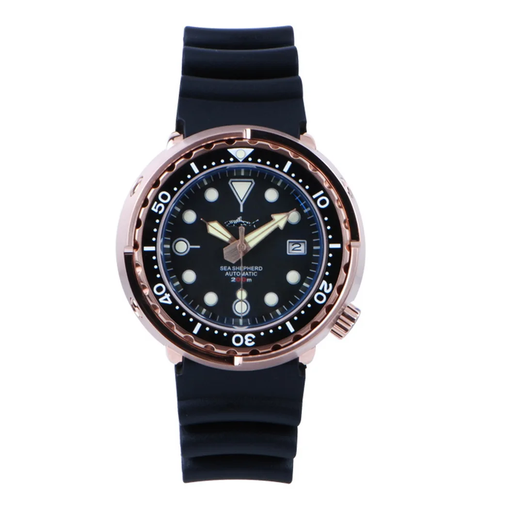 Heimdallr Men Dive Watch 47mm Tuna Automatic Mechanical Wristwatch 20ATM Waterproof C3 Luminous NH35 Sapphire Mirror