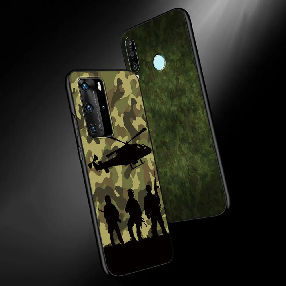 Camouflage Camo military Phone Case for Apple iPhone 14 13 15 Pro Max 11 Pro 12 Mini SE X XS Max Soft Cases Cover