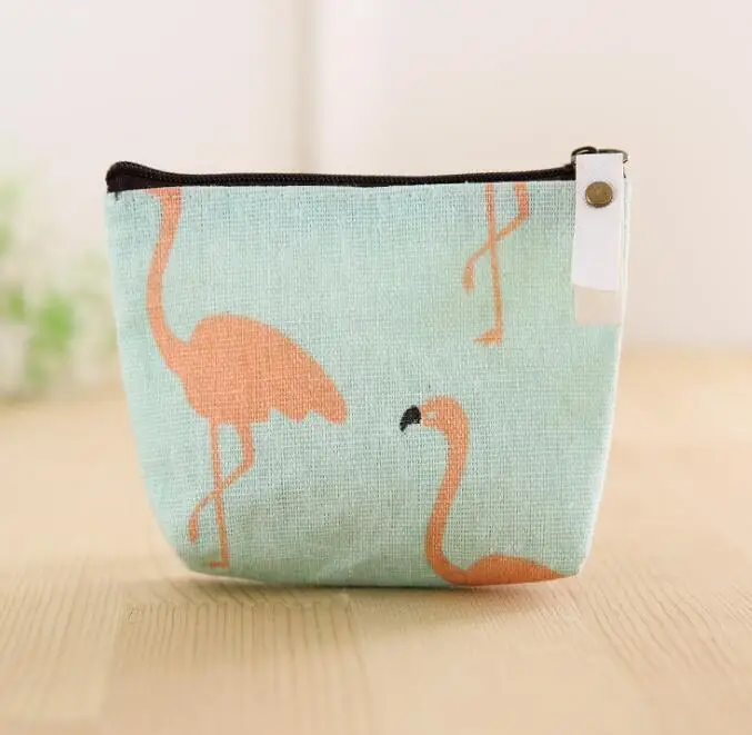 200pcs Coin Purses Women canvas Sea Bear Printed Short Wallet