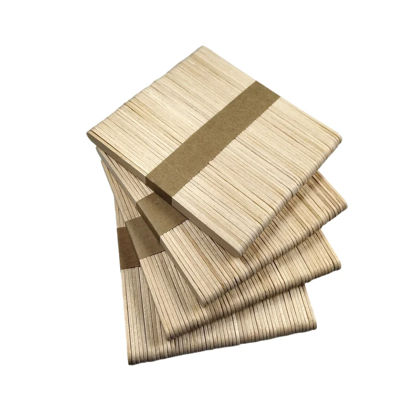 Palitos de madera para hacer polos, 200 en 1, longitud de 114mm, 4 lotes (50 unidades por lote)