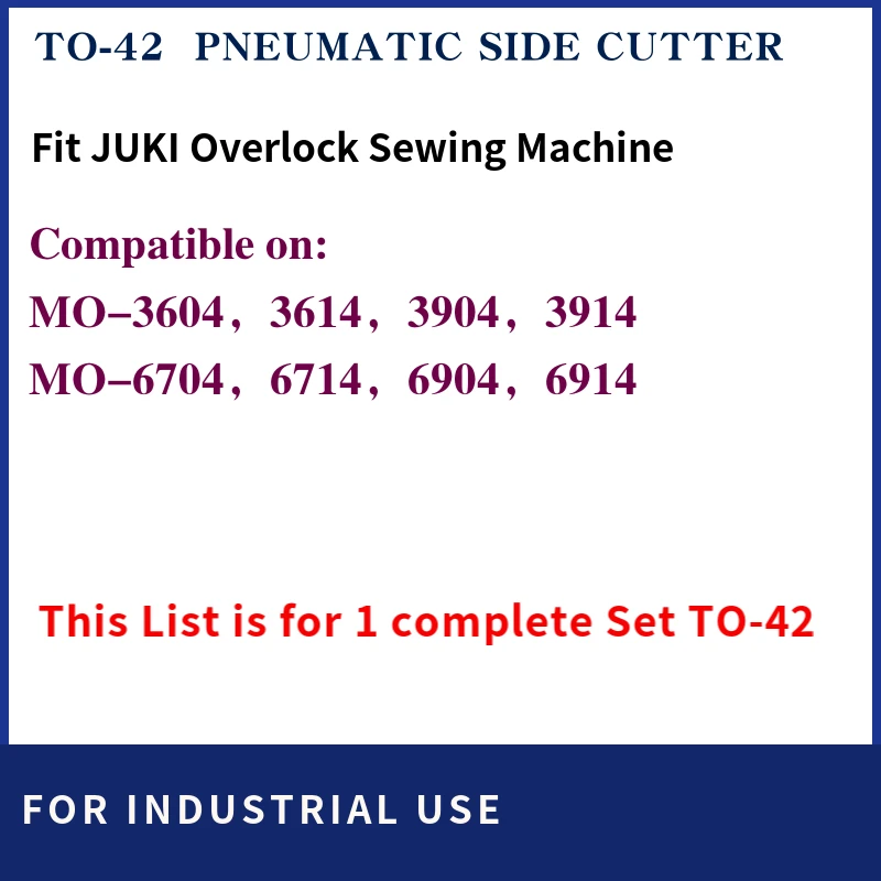 TO-42 pneumatyczne szczypce ASM. Dla JUKI MO-6700 3600 6900 przemysłowa maszyna do szycia typu Overlock pionowy obcinarki do nitek łańcuchowy