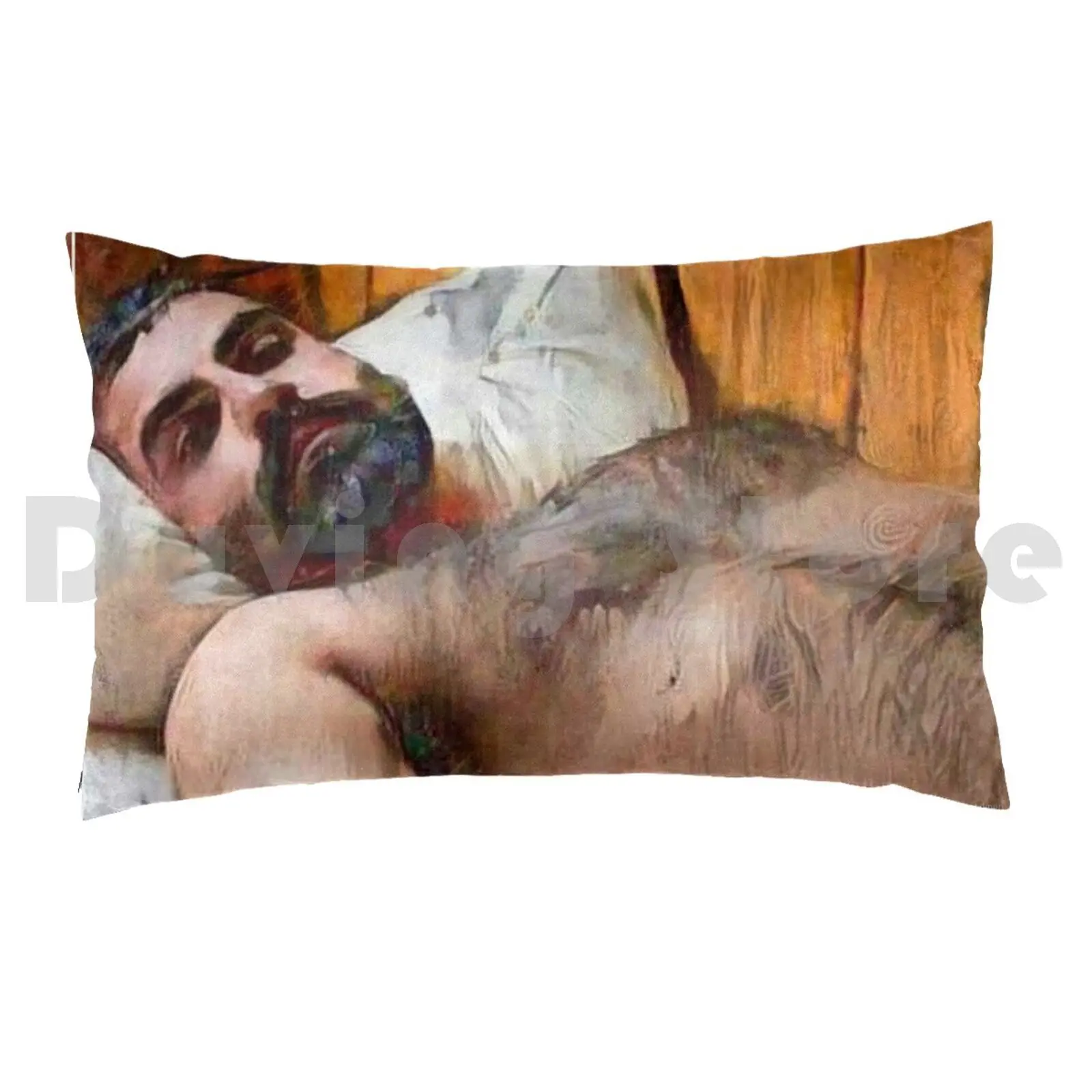 Come Back To Bed Pillow Case 20*30 Inch Mens Mens Man Male Man Beard Bearded Hirsute Hairy