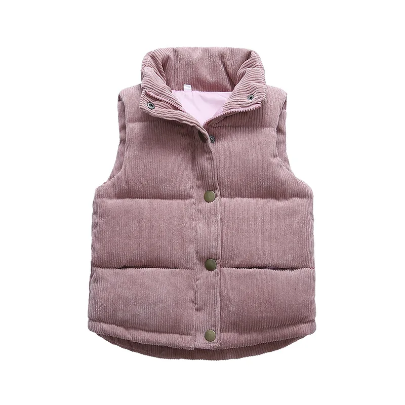 Children Warm Vest Jacket Coat Autumn Kids Boy Girls Thicken Fleece Outerwear Winter Toddler Teenager Clothing Coats 2-10 year