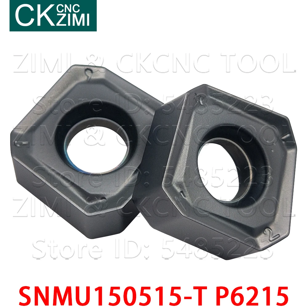 SNMU150515-T P6215 كربيد ساحة الطحن القاطع إدراج CNC قطع الطحن إدراج أداة SNMU للصلب الفولاذ المقاوم للصدأ الحديد الزهر