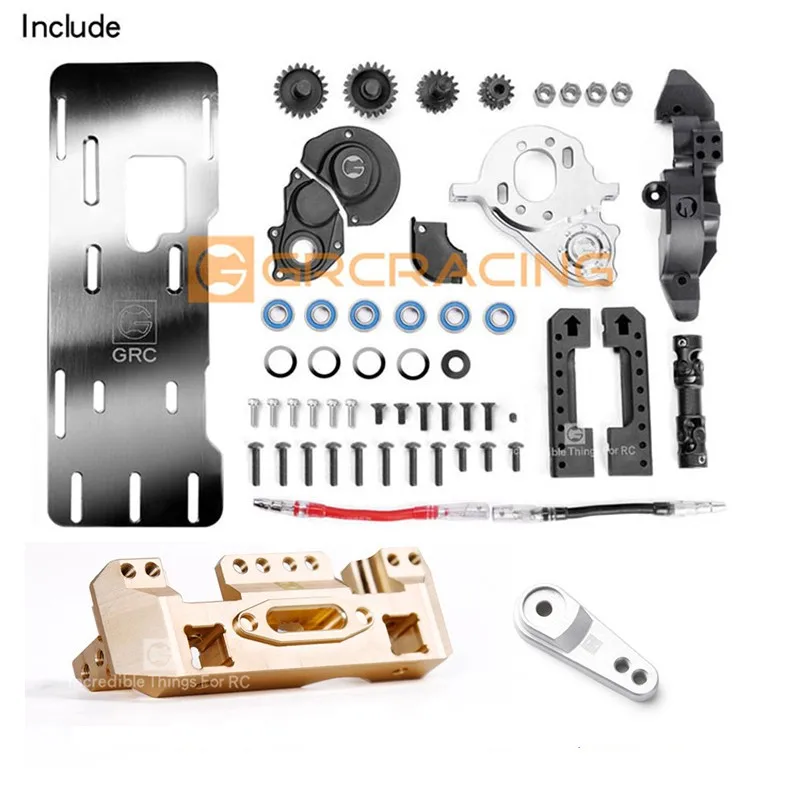 Zestaw skrzynki przedniej fali silnika GRC G2 przedni silnik silnik odpowiedni do zdalnie sterowanych samochodów serii 1/10 RC TRX-4 zmodyfikowane