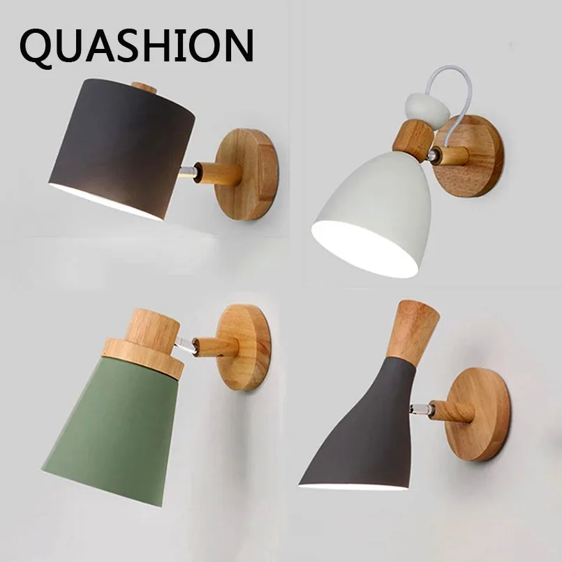 

LED Wall Lamp Nordic Macaron Bedside Wall Lights New Colorful Adjustable Reading Lamps or Indoor Aisle Stairs Home Decor Sconces
