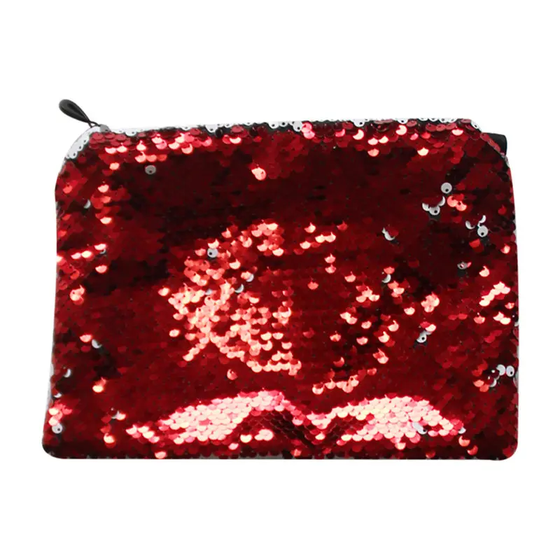 6pcs/lot New arrival sublimation blank sequins cosmetic bags hot transfer printing makeup bag consumables  new styles 16*23CM