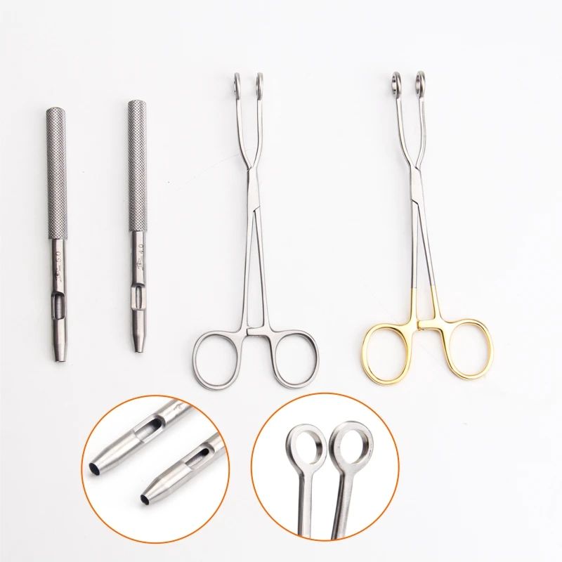 

Positioning Clip Forceps Plastic Dimple Design Positioning Clip Surgical Instrument Dimple Suture Needle and Thread Embedding