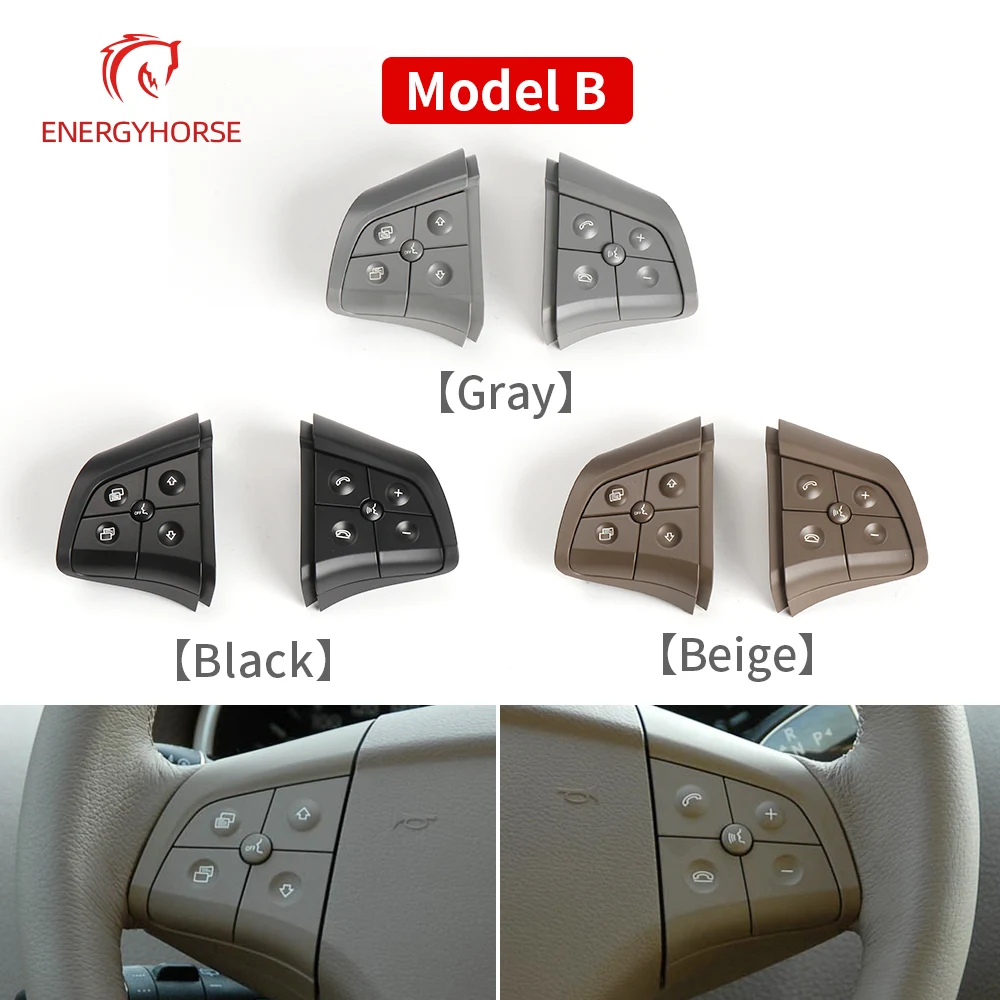 For Mercedes W164 W245 W251 Steering Wheel Switch Control Buttons Car Multi-function Switch Buttons For Benz GL ML R B Class