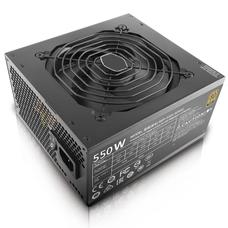 جديد PSU لـ Cooler Master MWE GOLD 550 RTX2070 مصدر طاقة للعبة 550 وات مصدر طاقة MPY-5501-AFAAG #3